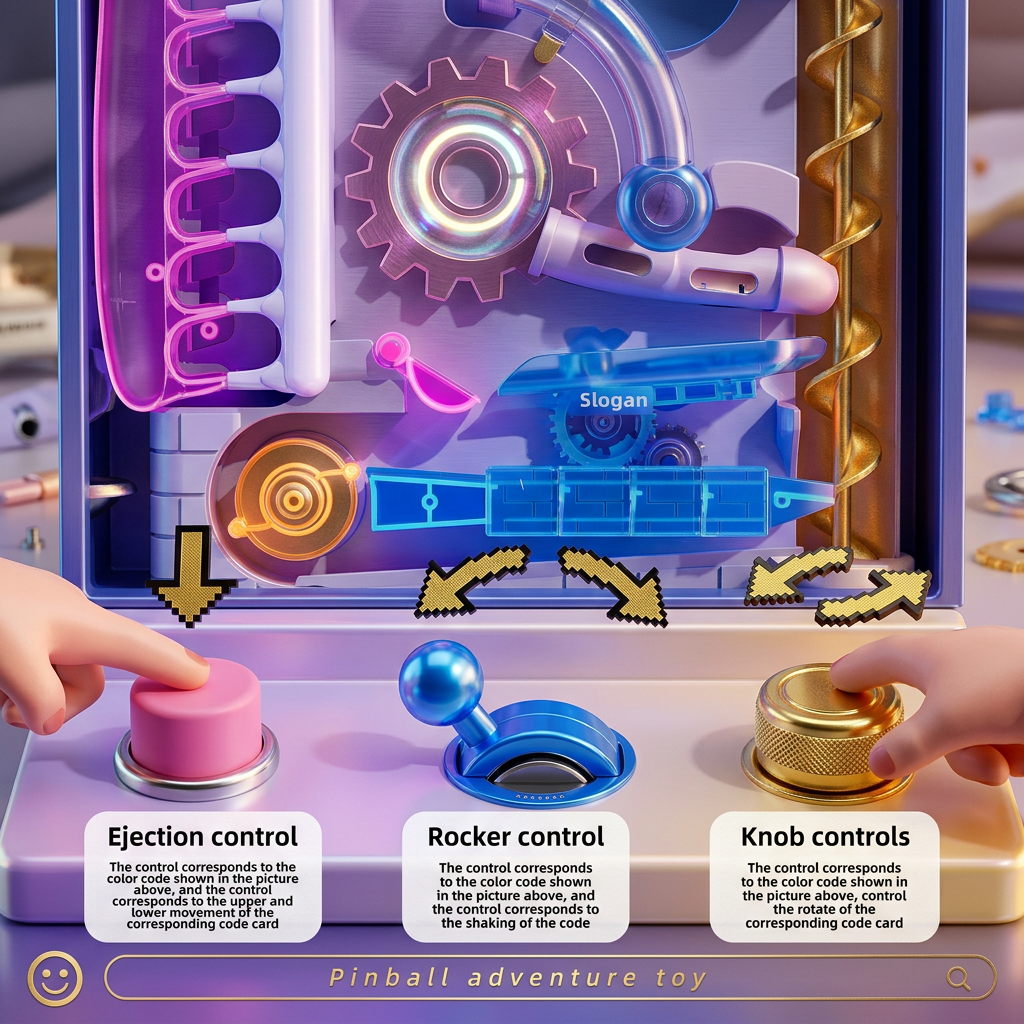 Marble Run Pinball Adventure Toy – Multi-Layer Track Building Game for Kids