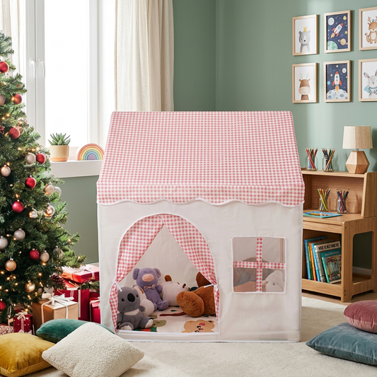 Kids Playhouse Tent Cottage – Foldable Play Tent for Boys & Girls