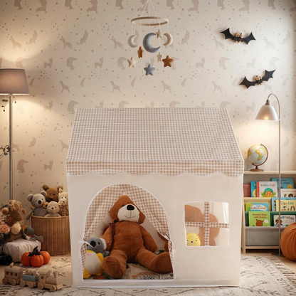 Kids Playhouse Tent Cottage – Foldable Play Tent for Boys & Girls