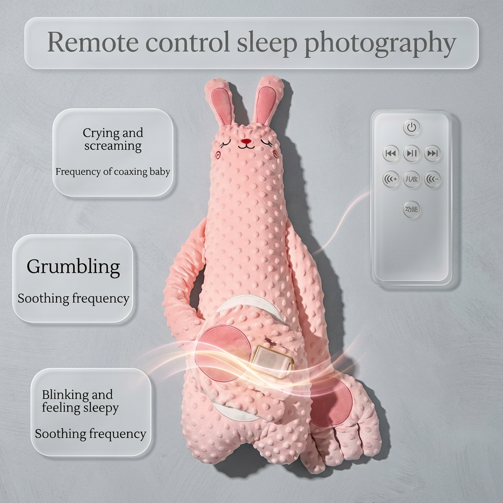 Baby Soothing Patting Pillow – Musical Sleep Aid with Remote Control