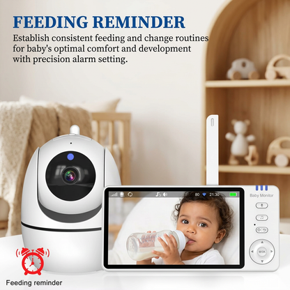 5-Inch Video Baby Monitor with PTZ Camera