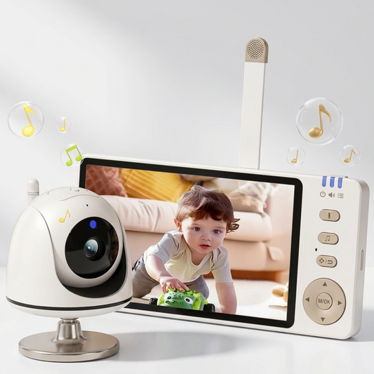 5-Inch Video Baby Monitor with PTZ Camera