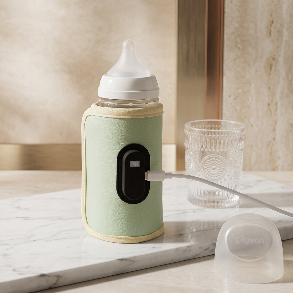 Portable USB Baby Bottle Warmer – On-the-Go Milk Warmer for Travel & Car