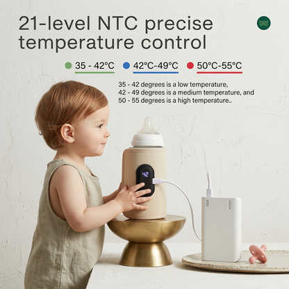Portable USB Baby Bottle Warmer – On-the-Go Milk Warmer for Travel & Car