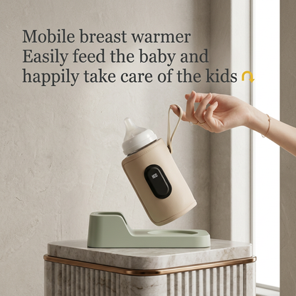 Portable USB Baby Bottle Warmer – On-the-Go Milk Warmer for Travel & Car