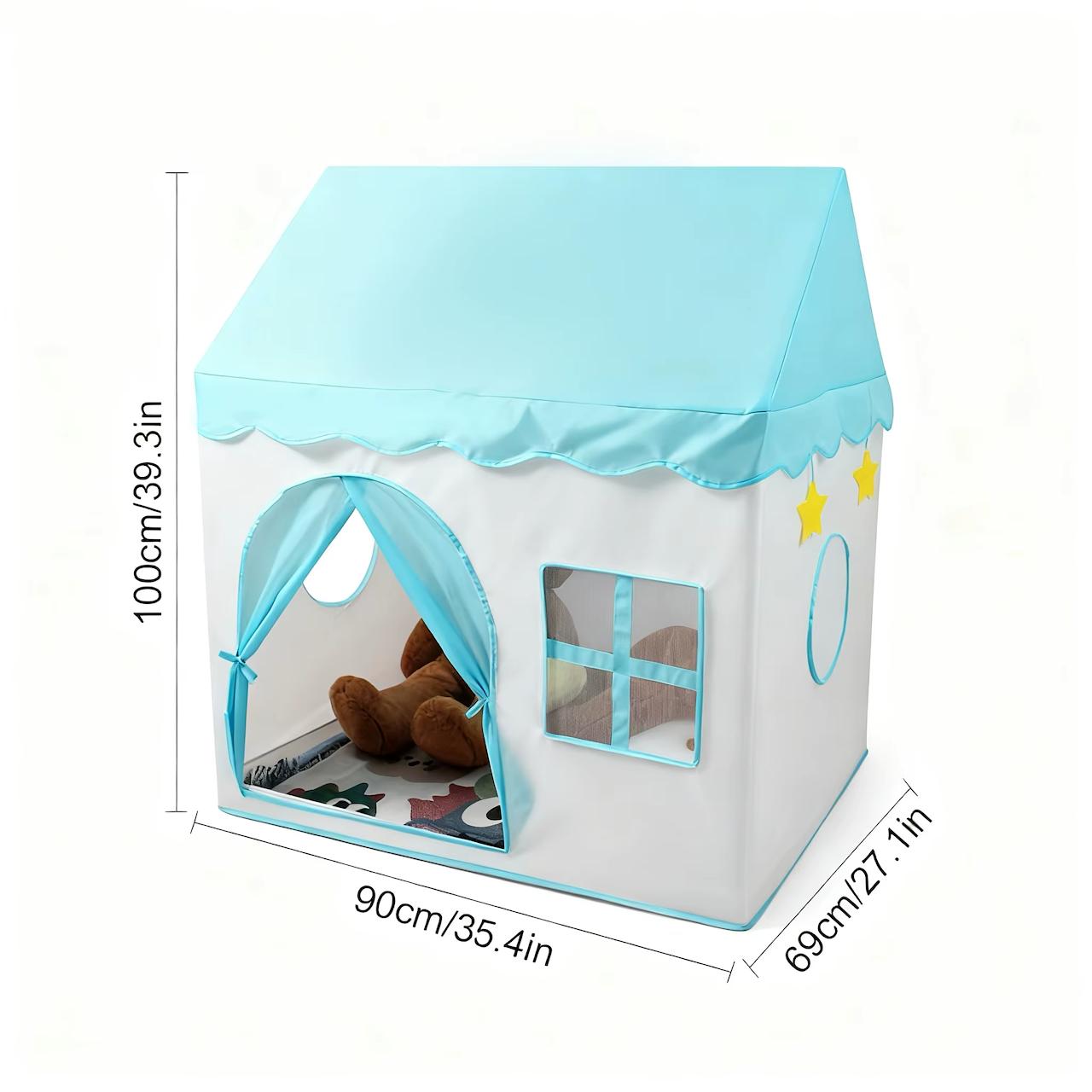 Kids Playhouse Tent Cottage – Foldable Play Tent for Boys & Girls